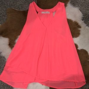 Hot pink tank top